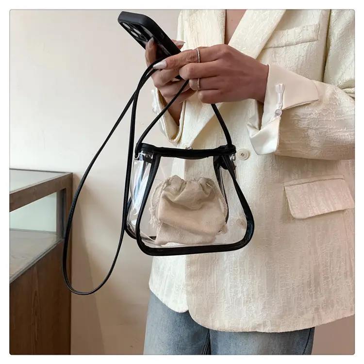 Transparent Jelly Bag for Girls Spring Summer Shoulder Sling — feature 12