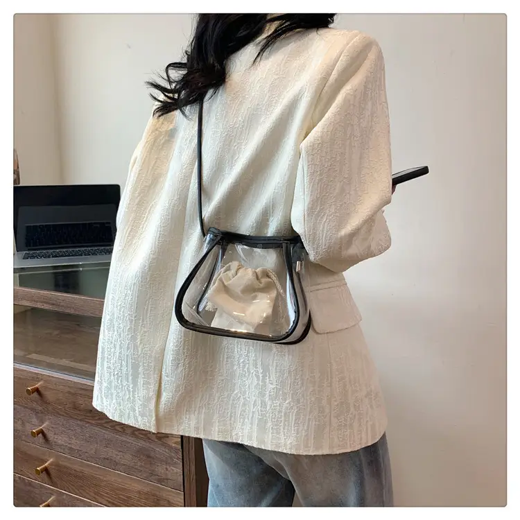 Transparent Jelly Bag for Girls Spring Summer Shoulder Sling — feature 13