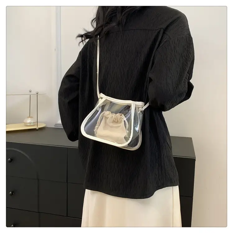 Transparent Jelly Bag for Girls Spring Summer Shoulder Sling — feature 17