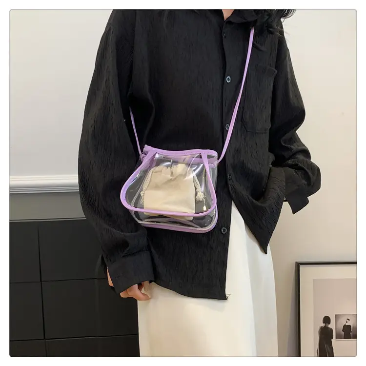 Transparent Jelly Bag for Girls Spring Summer Shoulder Sling — feature 18