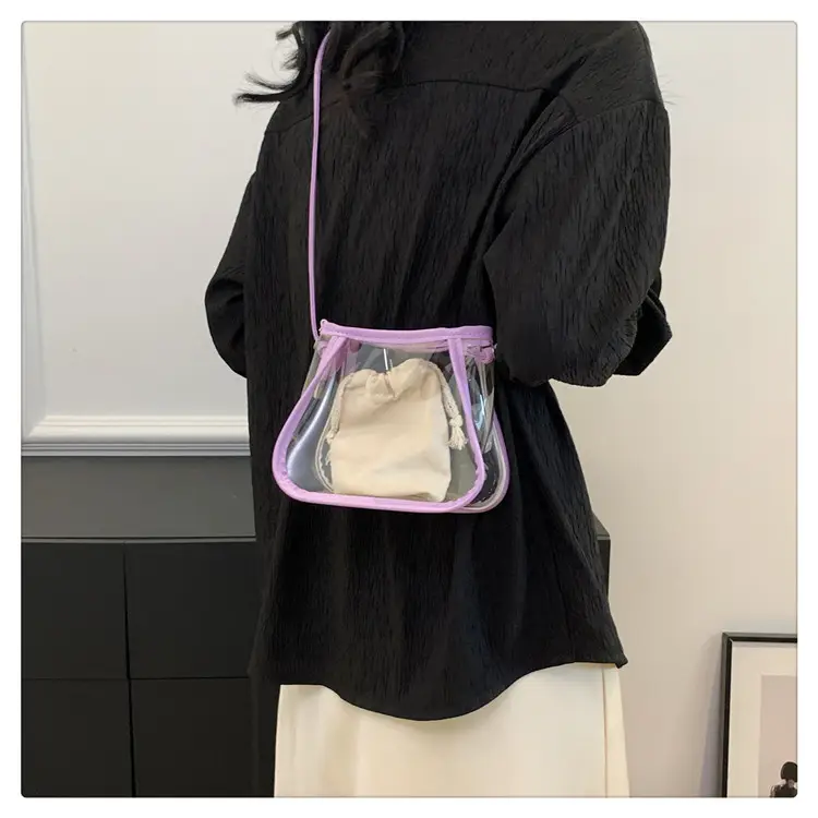 Transparent Jelly Bag for Girls Spring Summer Shoulder Sling — feature 19