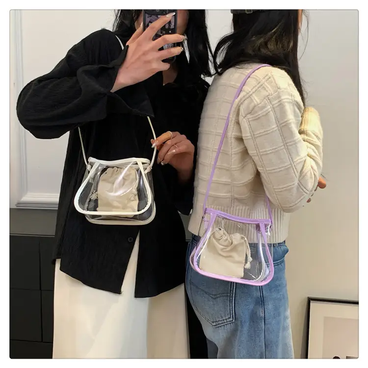 Transparent Jelly Bag for Girls Spring Summer Shoulder Sling — feature 20