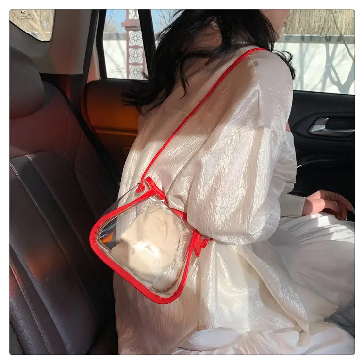 Transparent Jelly Bag for Girls Spring Summer Shoulder Sling — feature 21
