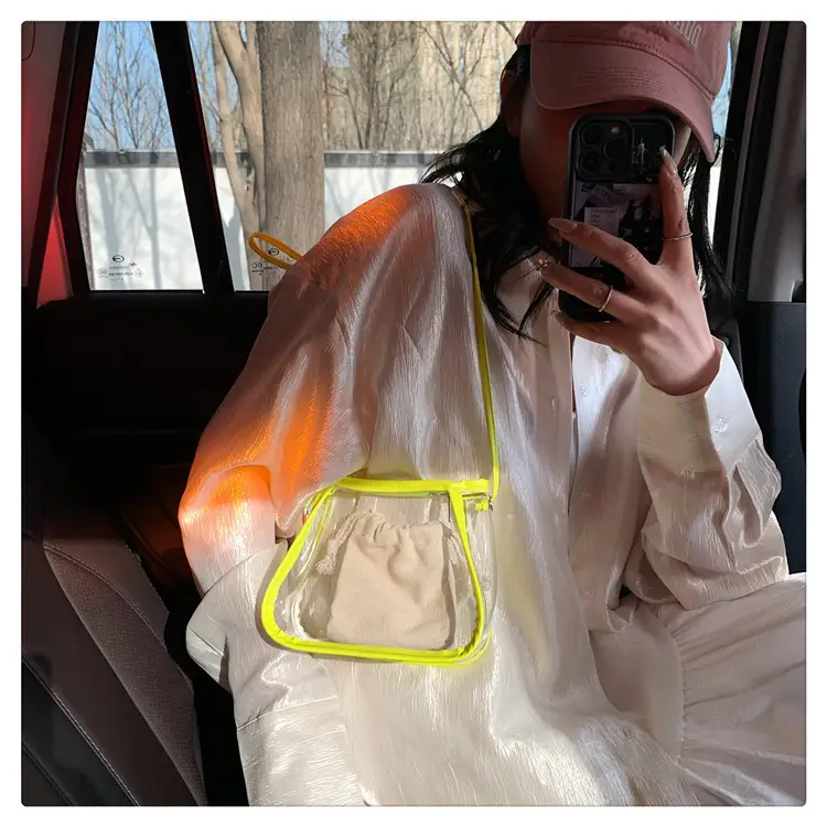 Transparent Jelly Bag for Girls Spring Summer Shoulder Sling — feature 23