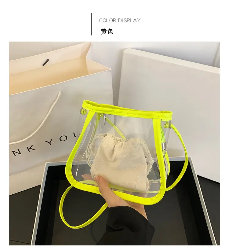 Transparent Jelly Bag for Girls Spring Summer Shoulder Sling — feature 30