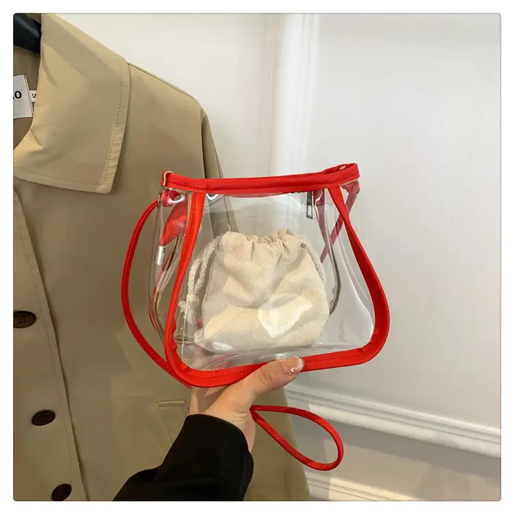 Transparent Jelly Bag for Girls Spring Summer Shoulder Sling — feature 33