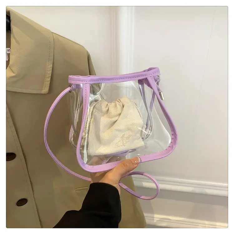 Transparent Jelly Bag for Girls Spring Summer Shoulder Sling — feature 34