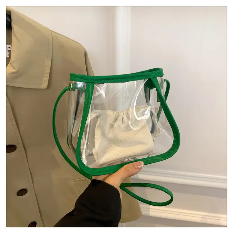 Transparent Jelly Bag for Girls Spring Summer Shoulder Sling — feature 36