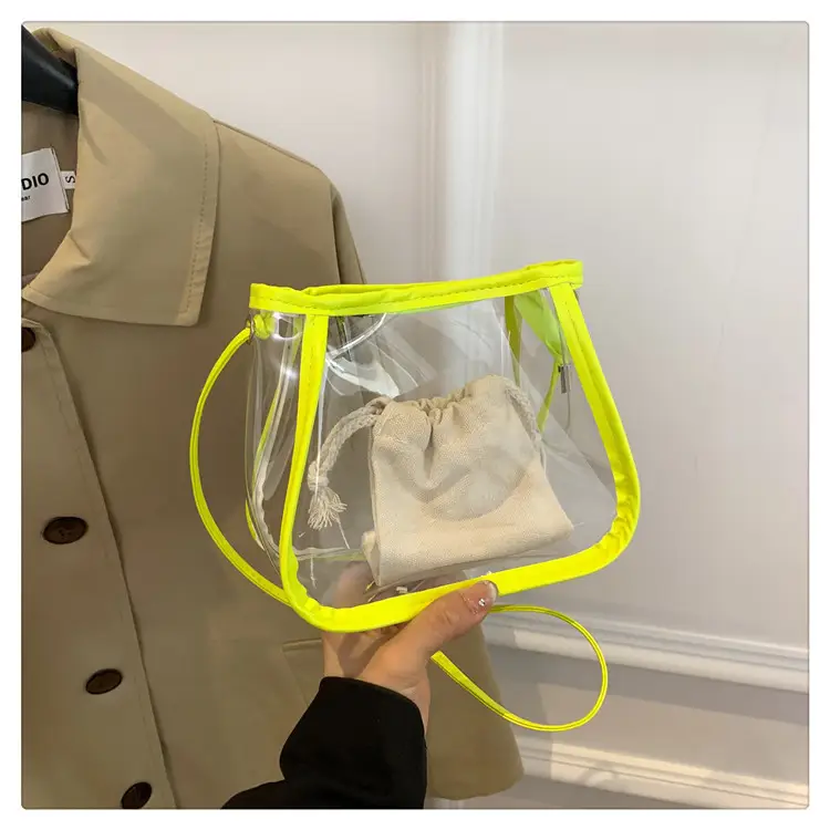 Transparent Jelly Bag for Girls Spring Summer Shoulder Sling — feature 37