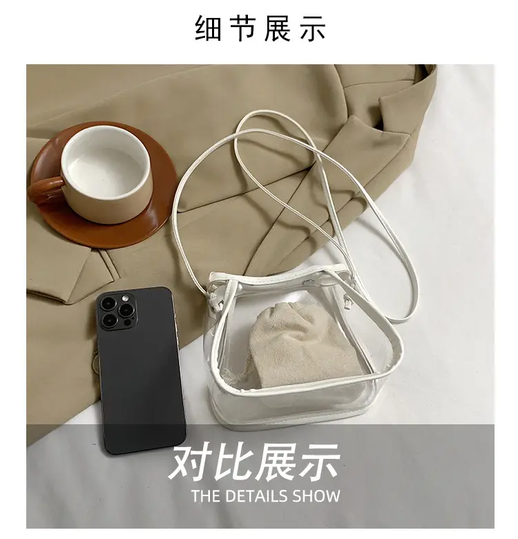 Transparent Jelly Bag for Girls Spring Summer Shoulder Sling — feature 4