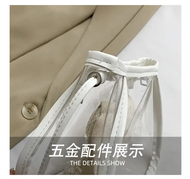 Transparent Jelly Bag for Girls Spring Summer Shoulder Sling — feature 5