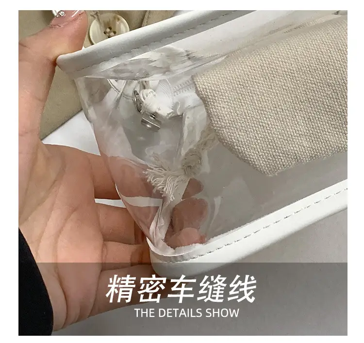 Transparent Jelly Bag for Girls Spring Summer Shoulder Sling — feature 7