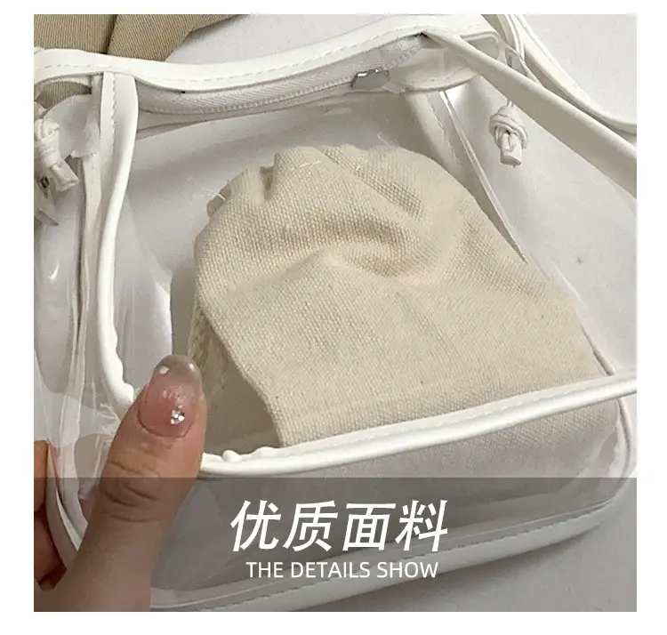 Transparent Jelly Bag for Girls Spring Summer Shoulder Sling — feature 9