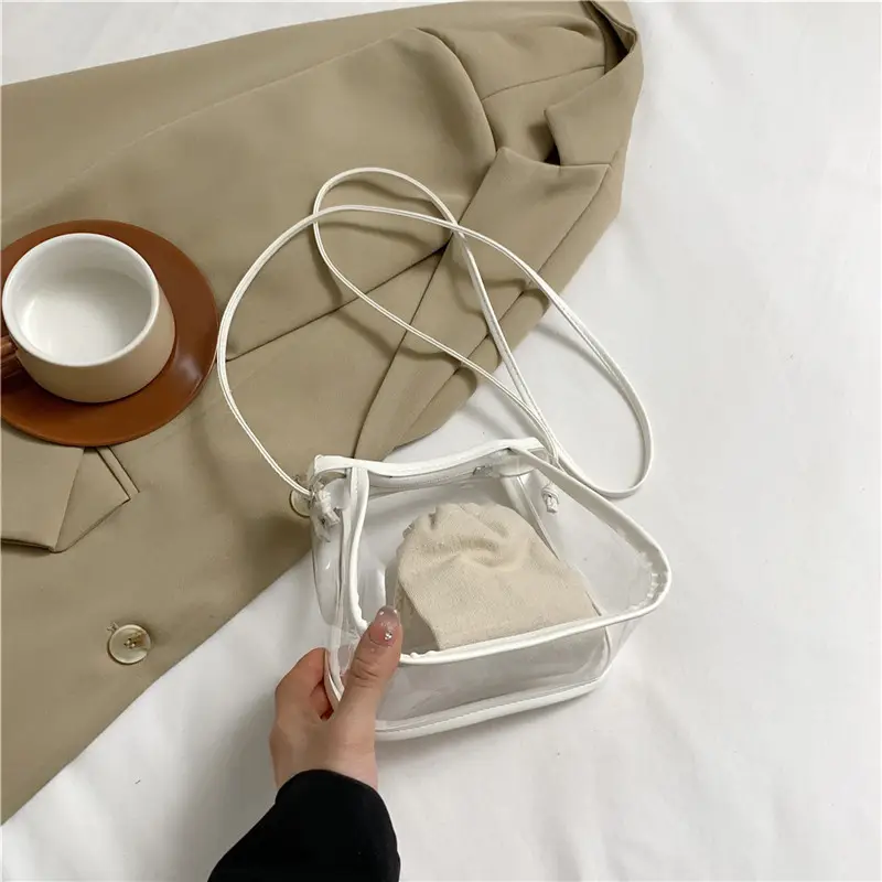 Transparent Jelly Bag for Girls Spring Summer Shoulder Sling - Image 3
