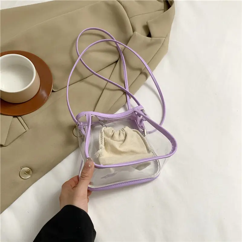 Transparent Jelly Bag for Girls Spring Summer Shoulder Sling - Image 4
