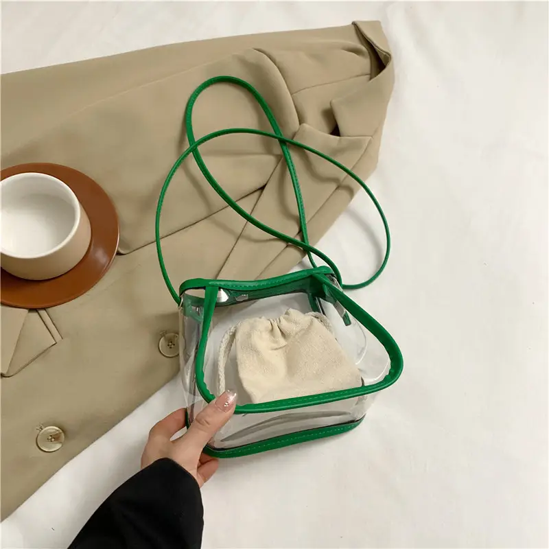 Transparent Jelly Bag for Girls Spring Summer Shoulder Sling - Image 5