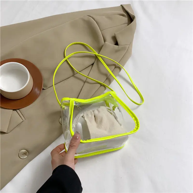 Transparent Jelly Bag for Girls Spring Summer Shoulder Sling - Image 6