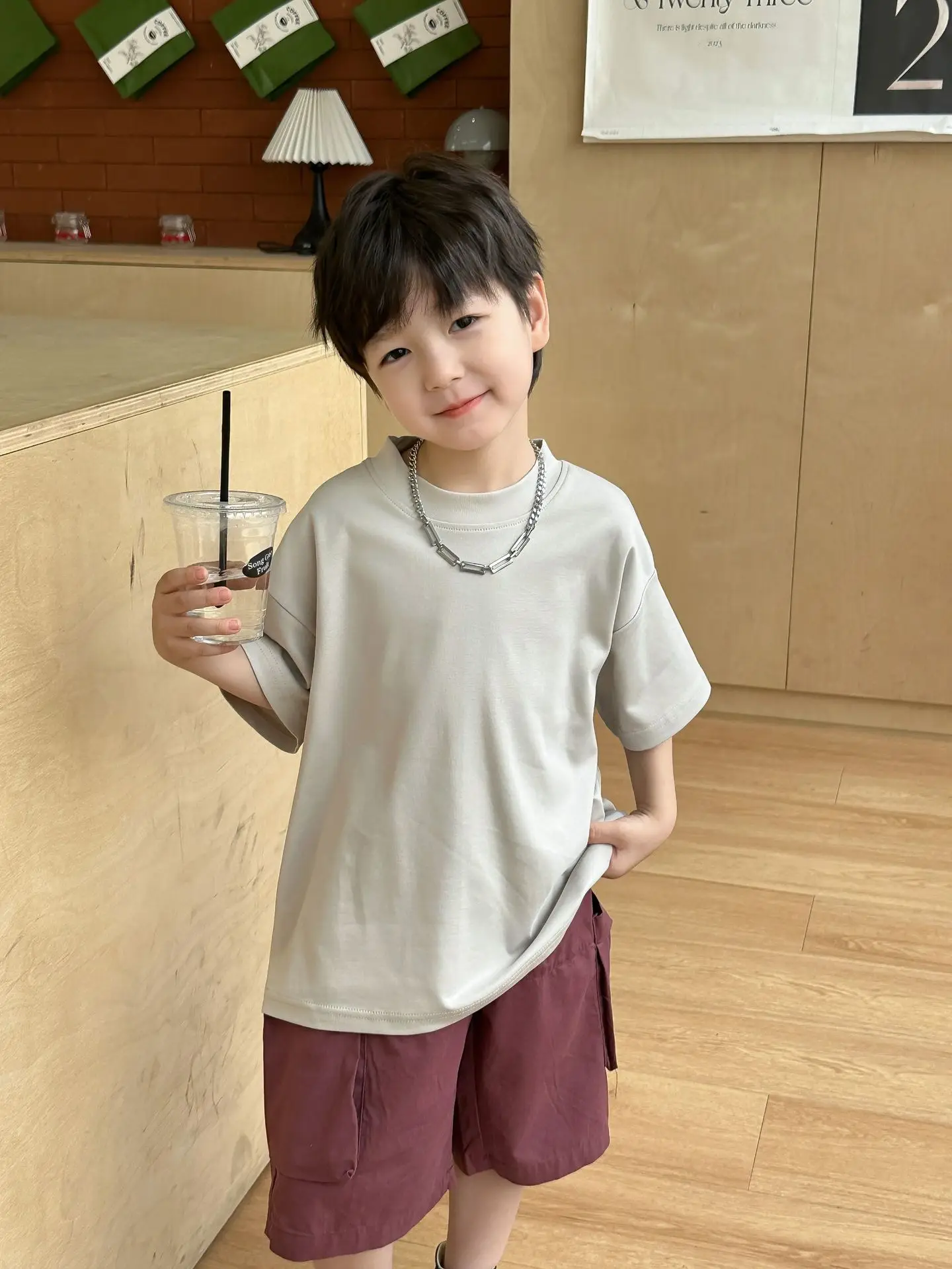 Baby Pink 2025 Summer T-Shirt for Boys — feature 17
