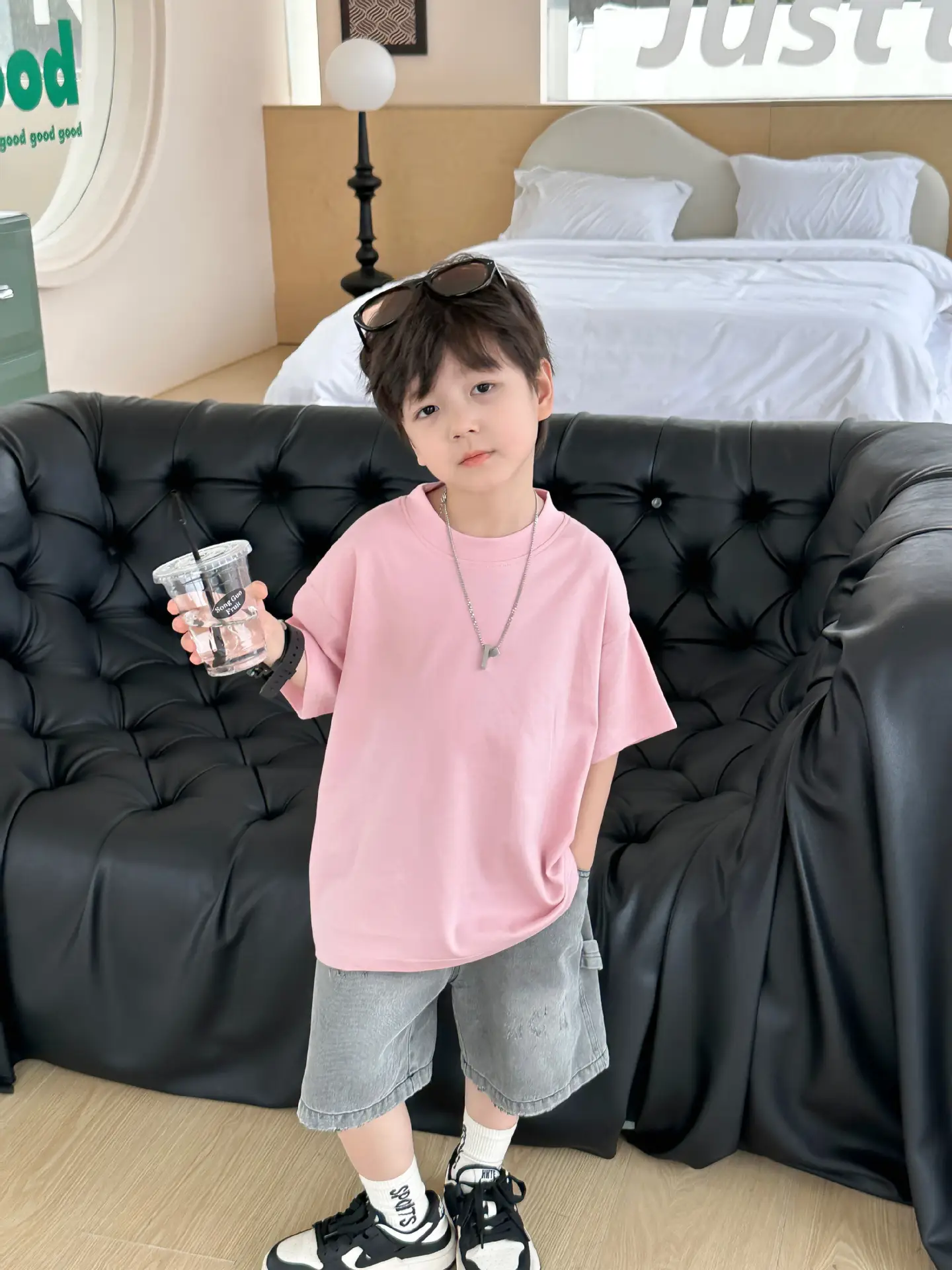 Baby Pink 2025 Summer T-Shirt for Boys — feature 24