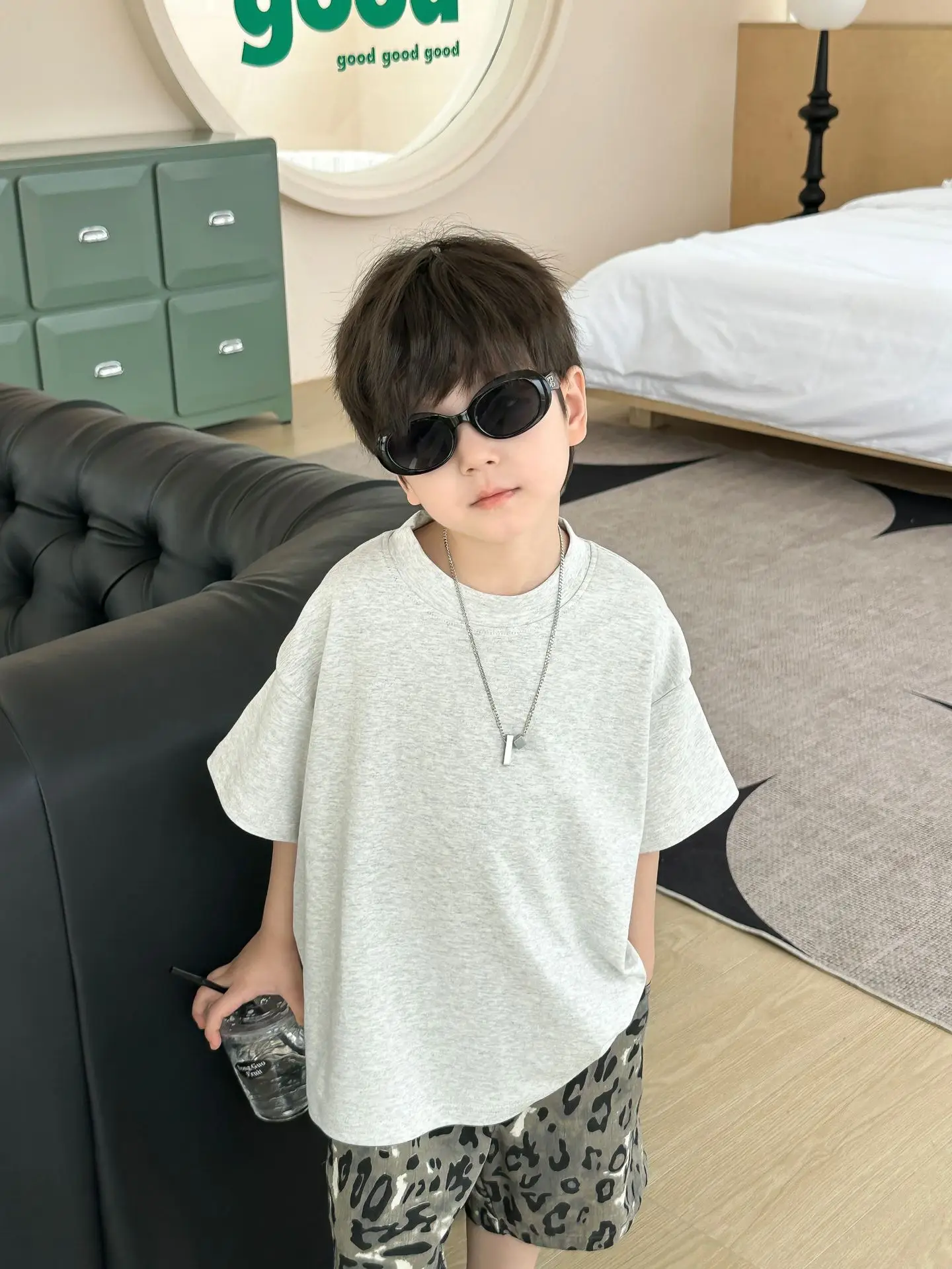 Baby Pink 2025 Summer T-Shirt for Boys — feature 32