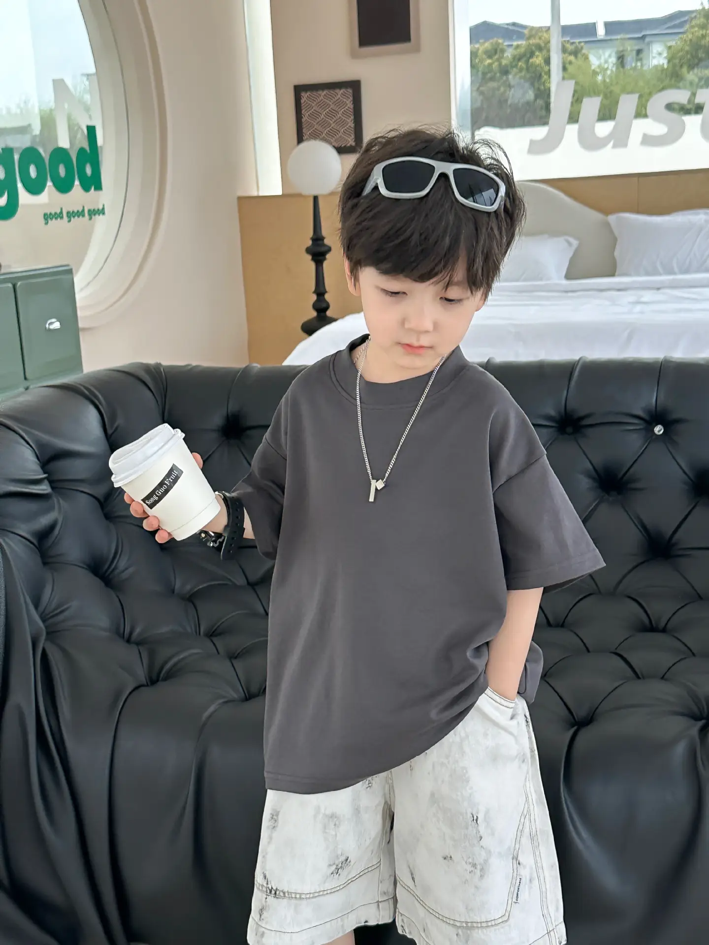 Baby Pink 2025 Summer T-Shirt for Boys — feature 35