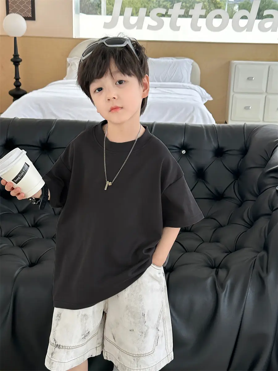 Baby Pink 2025 Summer T-Shirt for Boys — feature 40