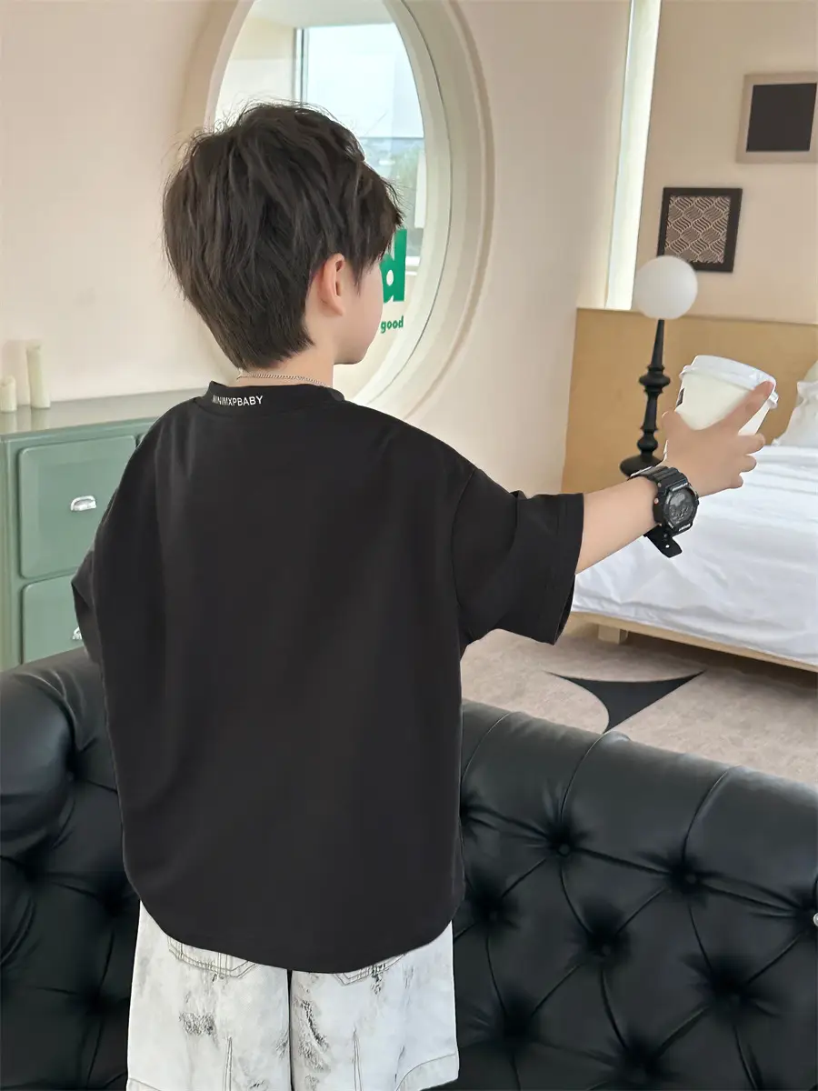 Baby Pink 2025 Summer T-Shirt for Boys — feature 8