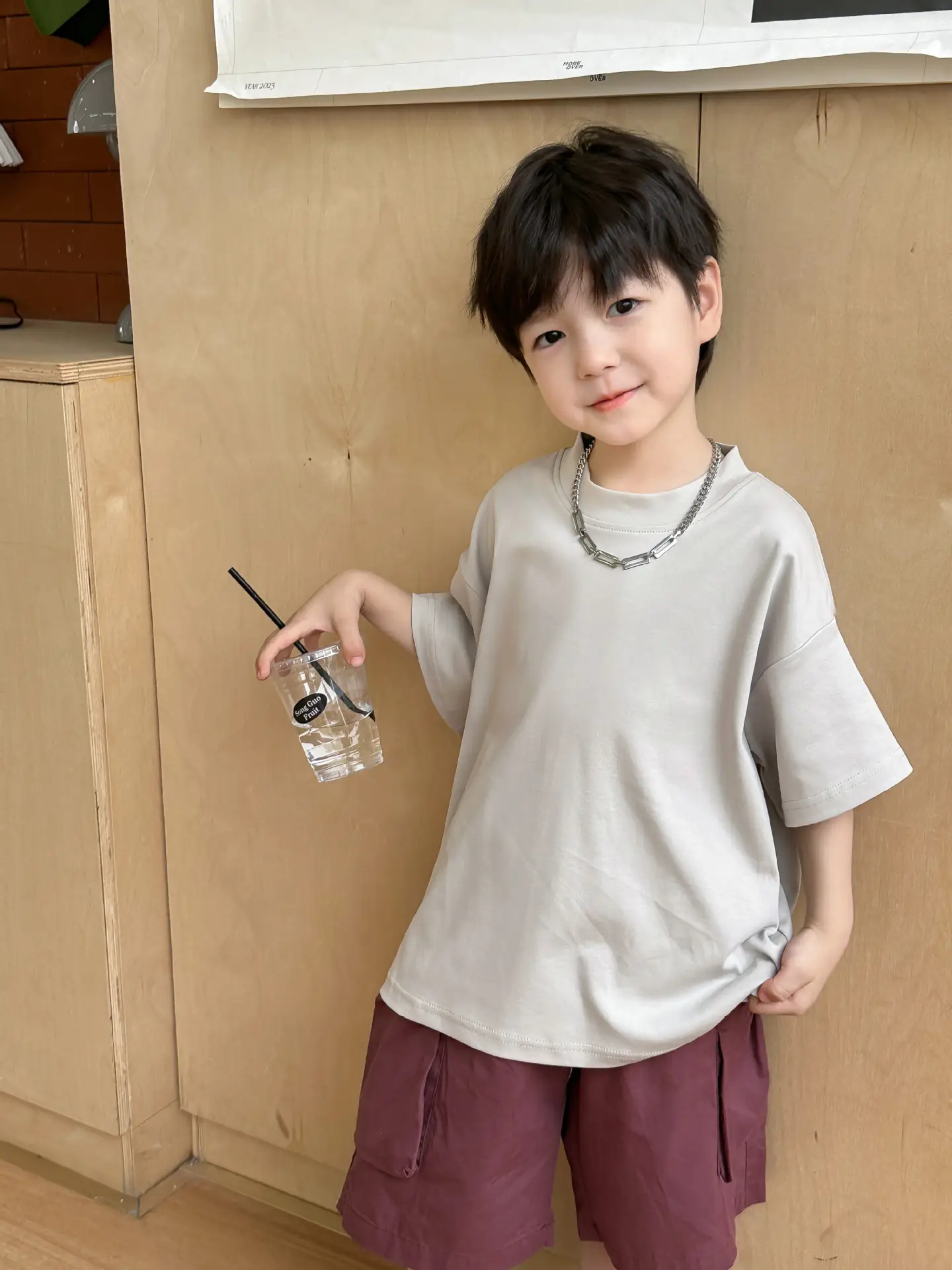 Baby Pink 2025 Summer T-Shirt for Boys