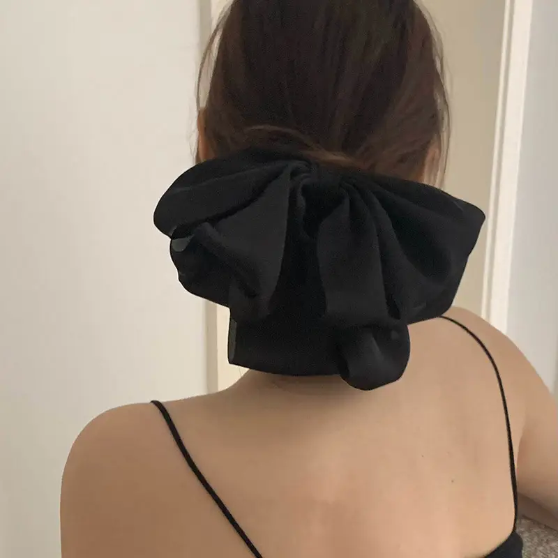 Black Big Bow Hairpin for Women — feature 10
