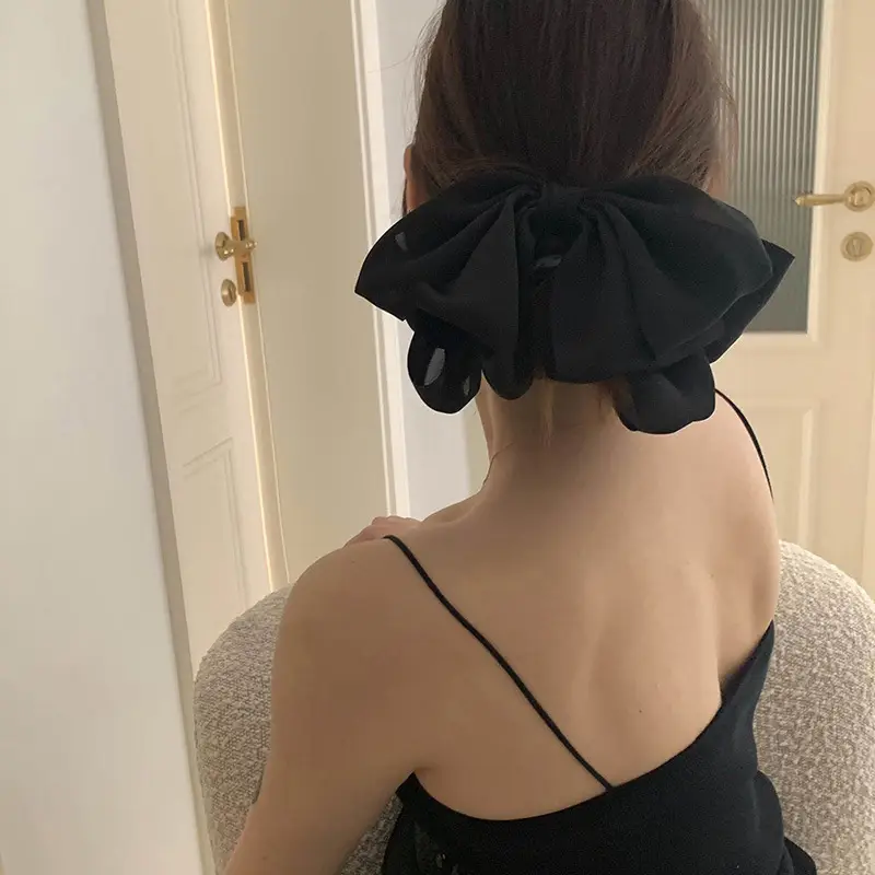 Black Big Bow Hairpin for Women — feature 11