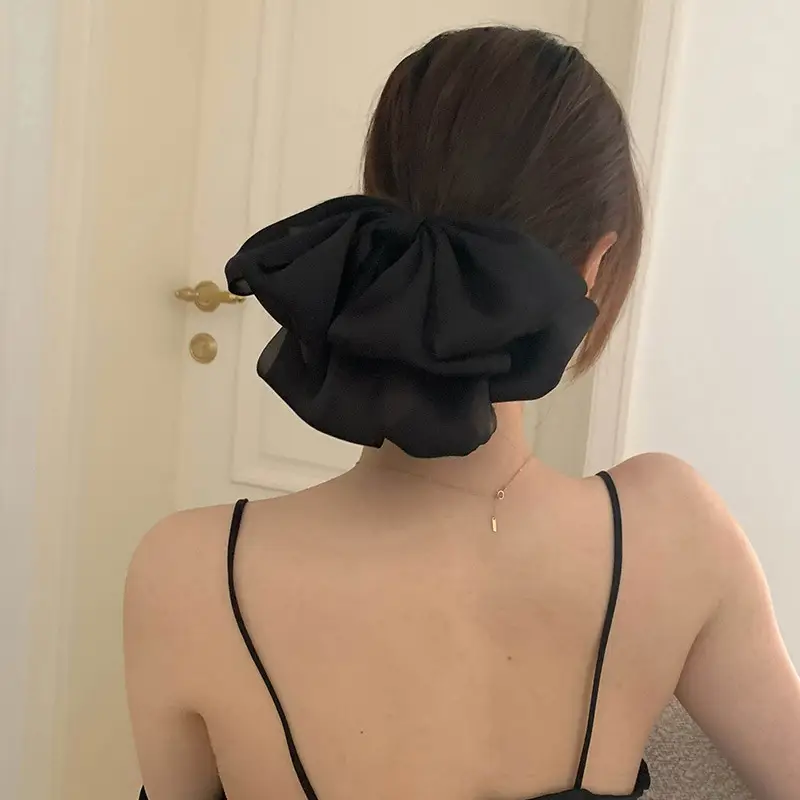 Black Big Bow Hairpin for Women — feature 13