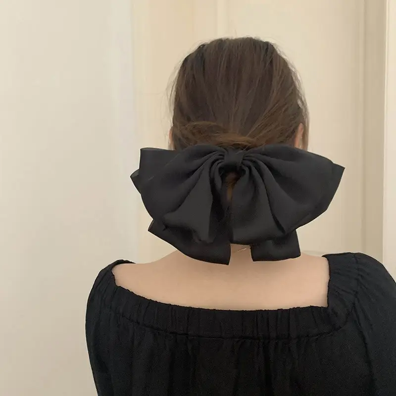 Black Big Bow Hairpin for Women — feature 15