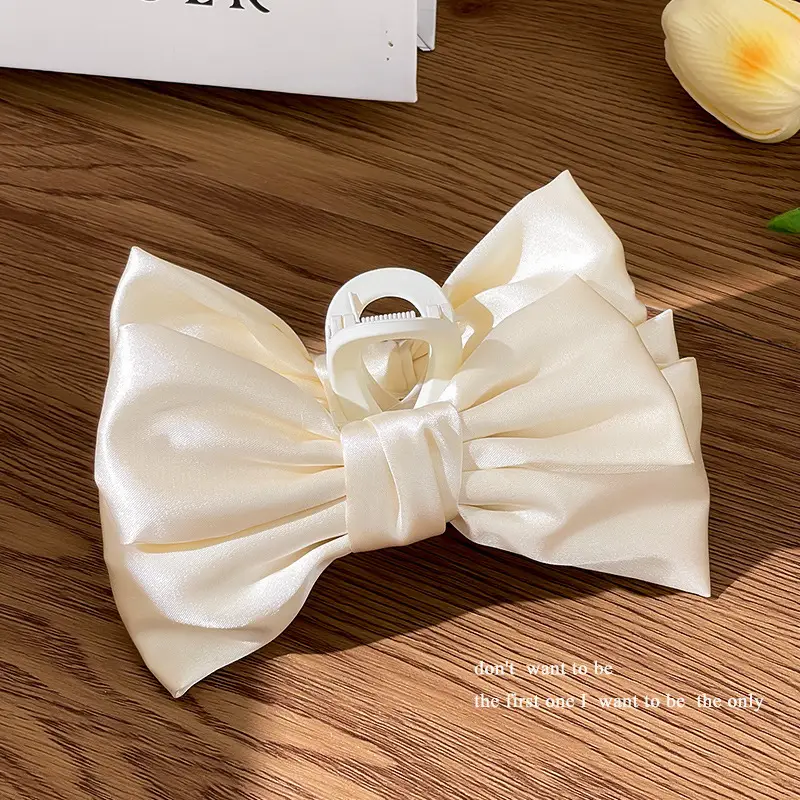 Black Big Bow Hairpin for Women - Image 4