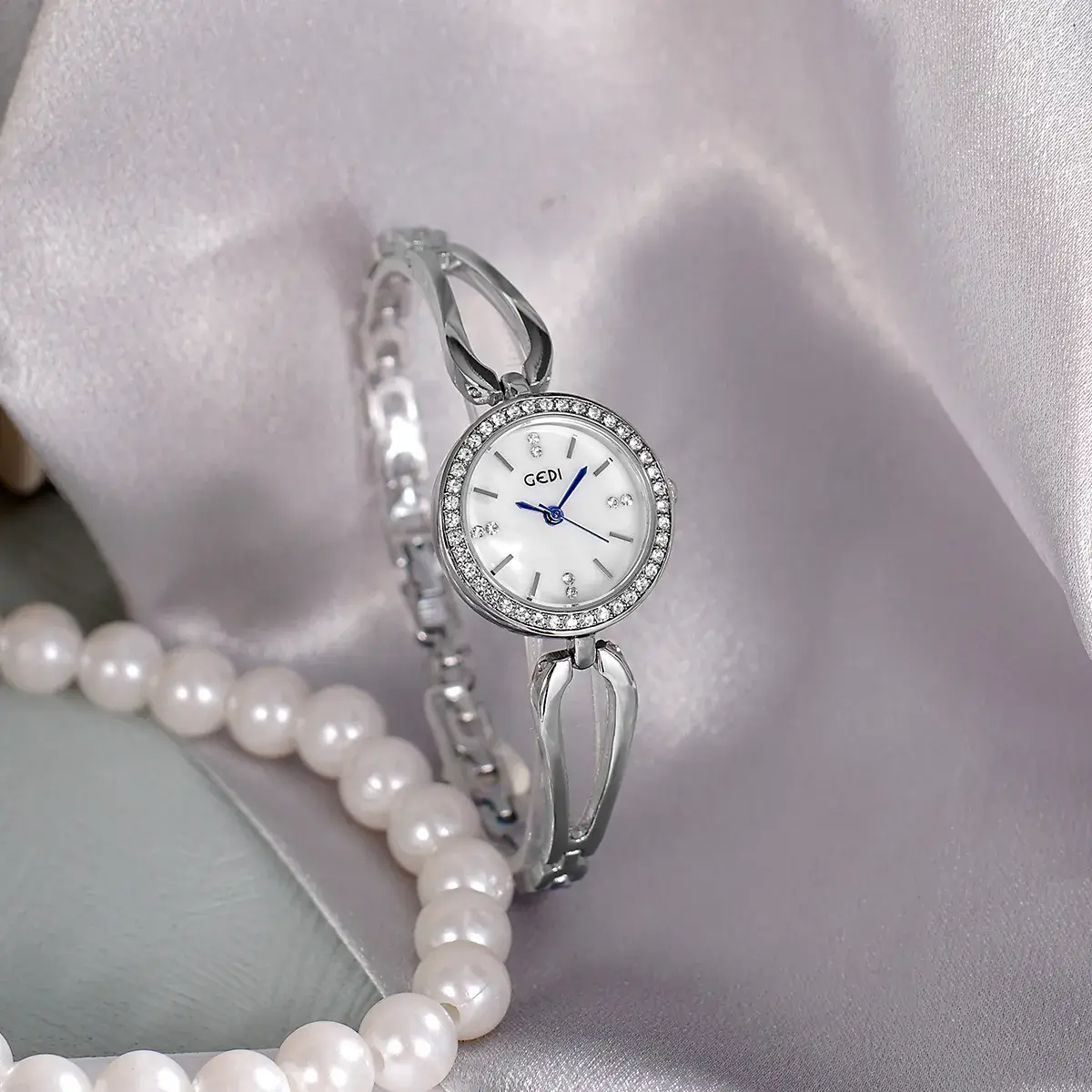 Goldie Light Diamond Studded Women's Quartz Watch - Image 6