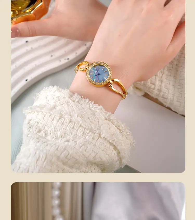 Goldie Light Diamond Studded Women's Quartz Watch — feature 10