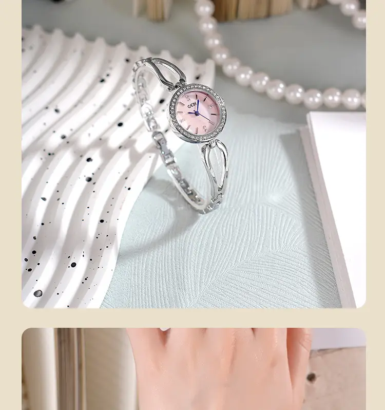 Goldie Light Diamond Studded Women's Quartz Watch — feature 13
