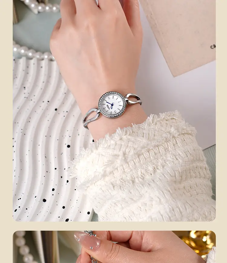Goldie Light Diamond Studded Women's Quartz Watch — feature 16