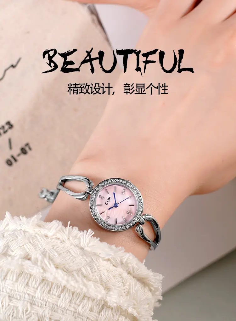 Goldie Light Diamond Studded Women's Quartz Watch — feature 2