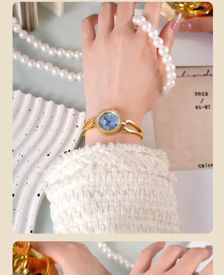 Goldie Light Diamond Studded Women's Quartz Watch — feature 9