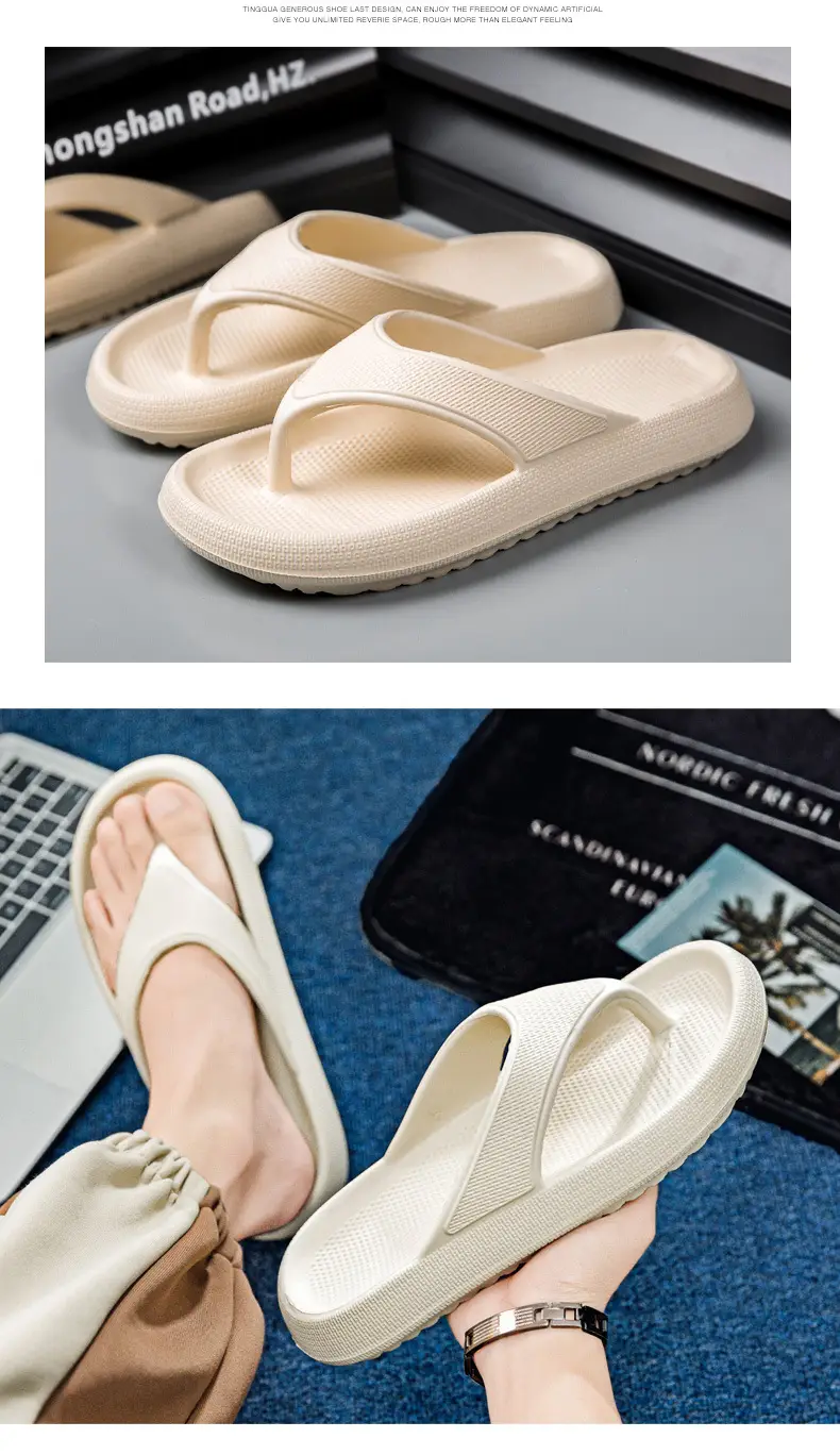 Summer Large Size Flip Flops Men's Outer Wear Flip Flops Casual Trendy Non-Slip Distinctive Fashionable Beach Sandals and Slippers — feature 10