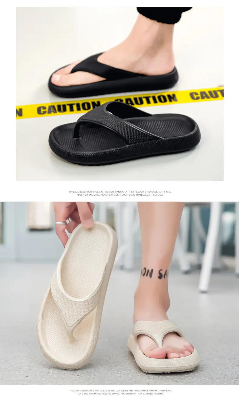 Summer Large Size Flip Flops Men's Outer Wear Flip Flops Casual Trendy Non-Slip Distinctive Fashionable Beach Sandals and Slippers — feature 8