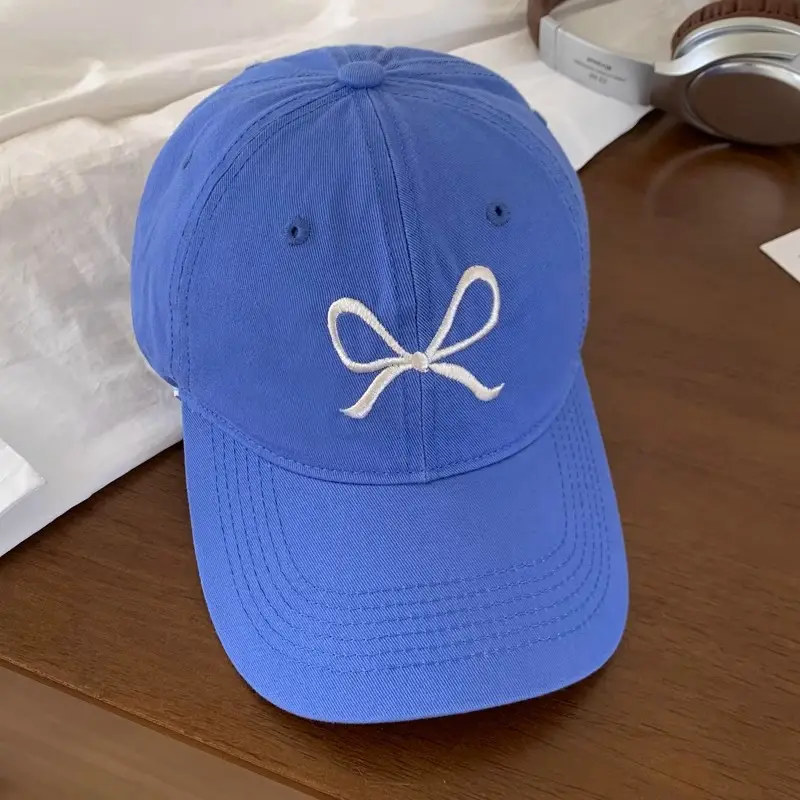 Bow Embroidered Women's Baseball Caps Summer 2024 - Image 11
