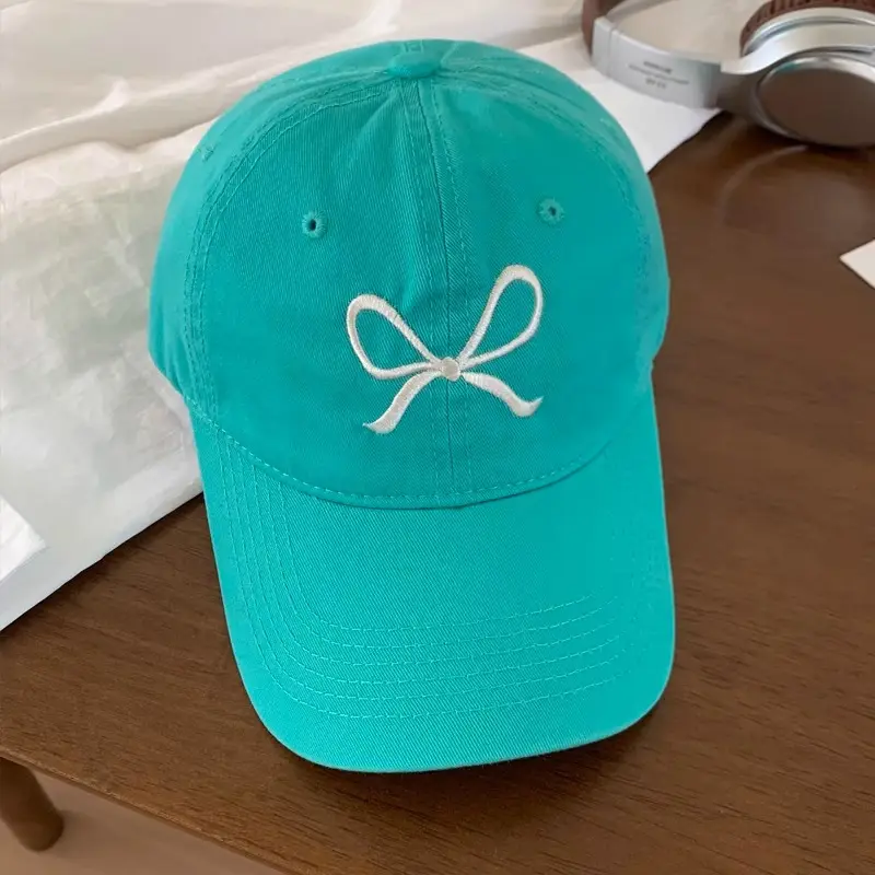 Bow Embroidered Women's Baseball Caps Summer 2024 - Image 8