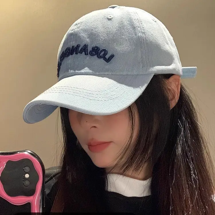 Japanese-style Denim Baseball Cap for Kids Spring Summer - Image 4