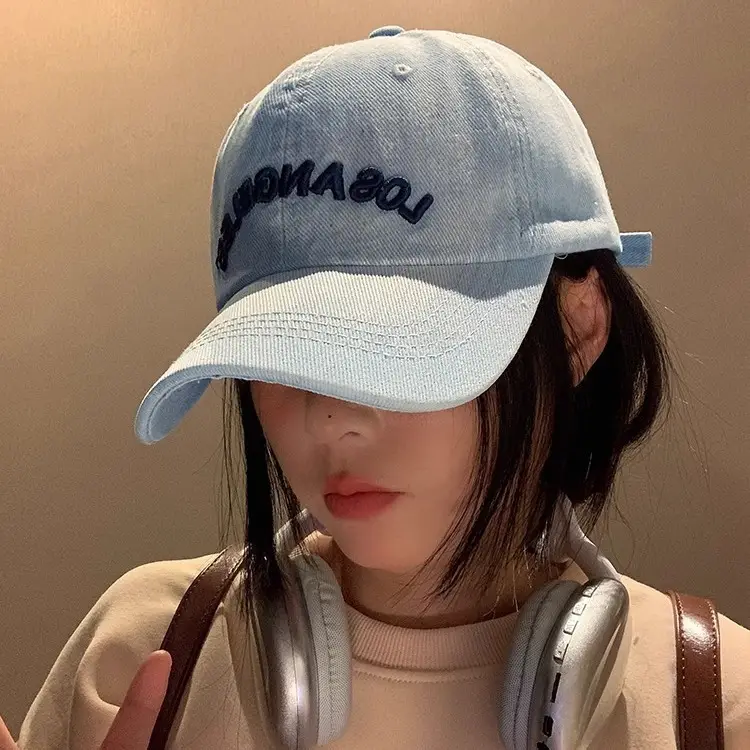Japanese-style Denim Baseball Cap for Kids Spring Summer - Image 5