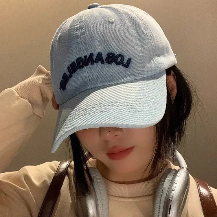 Japanese-style Denim Baseball Cap for Kids Spring Summer - Image 6