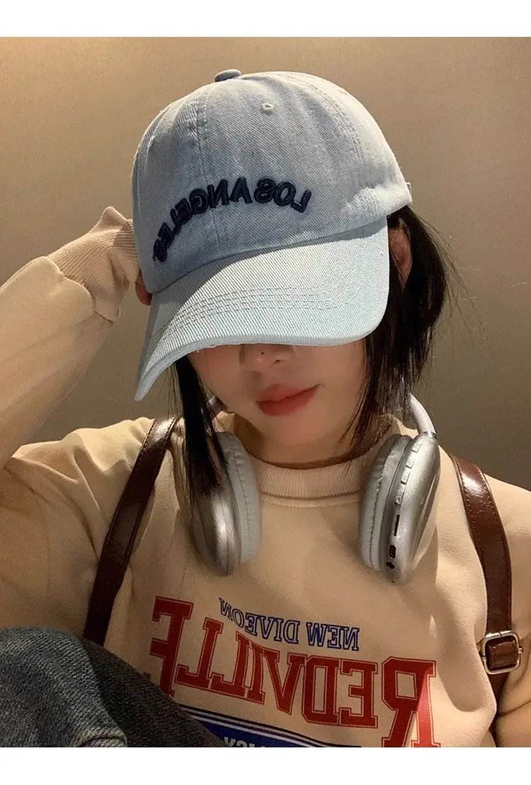 Japanese-style Denim Baseball Cap for Kids Spring Summer — feature 13