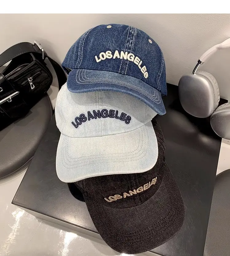 Japanese-style Denim Baseball Cap for Kids Spring Summer — feature 17