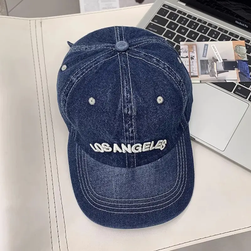 Japanese-style Denim Baseball Cap for Kids Spring Summer - Image 2