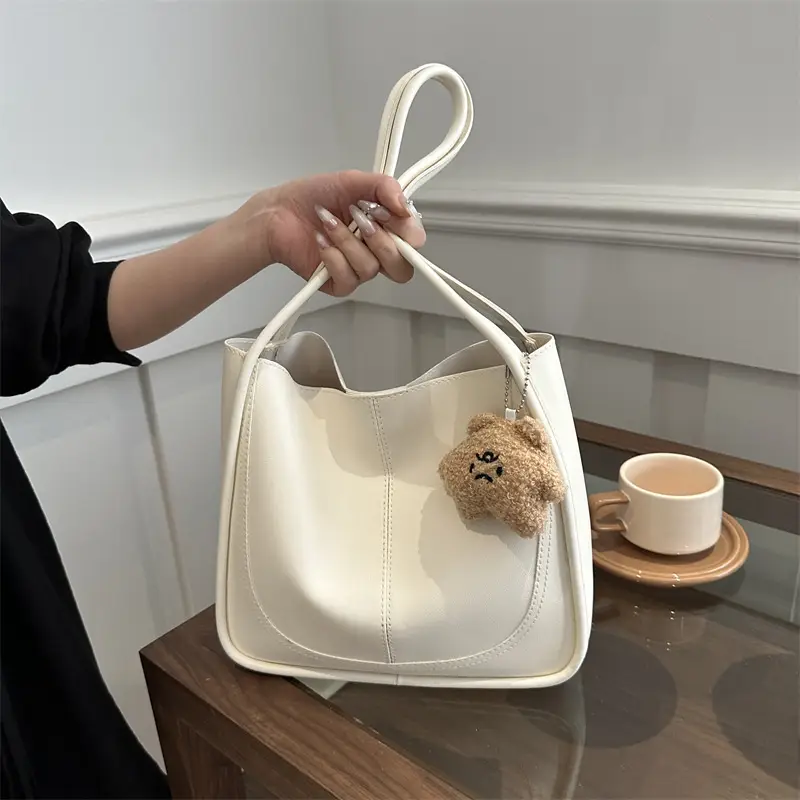 Women's Pink Leather Shoulder Bag 2024 Spring New - Image 12